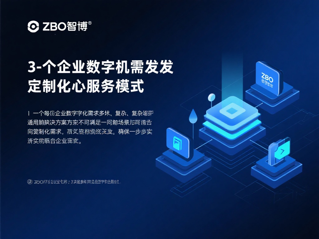 ZBO智博赋能企业加速实现数字化转型之路 3. 定制化服务模式: 每个企业的数字化需求多样且